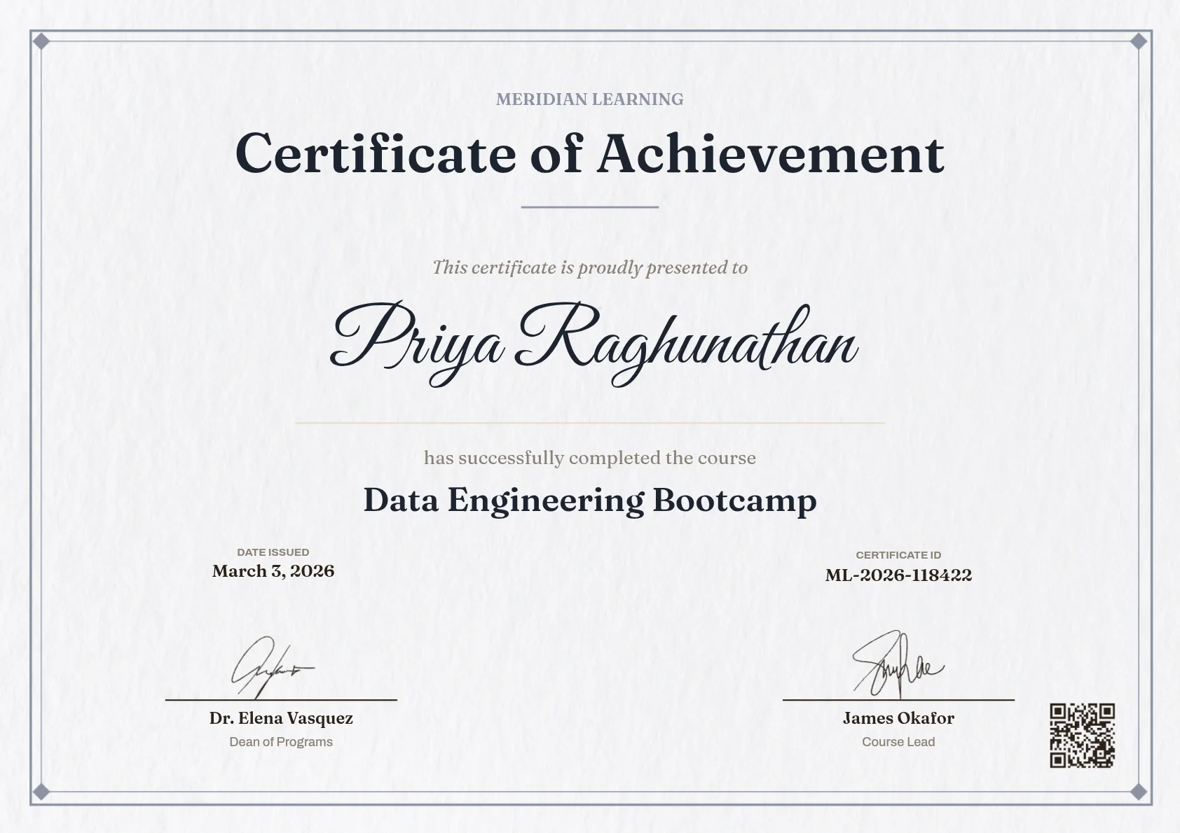 Award certificate rendered by the PixlDocs API